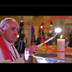 Niezwykła postać nagrana na niebie gdy Papież przemawia! (NAGRANIE)