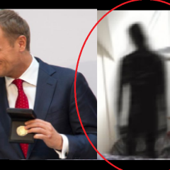Czarny Cień Nagrany przy Donaldzie Tusku? Paranormalne Zjawisko w Polsce?