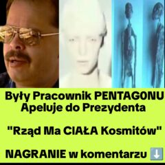 Były Pracownik Rządowy Ma Apel do Prezydenta. Chodzi o Kosmitów (NAGRANIE)